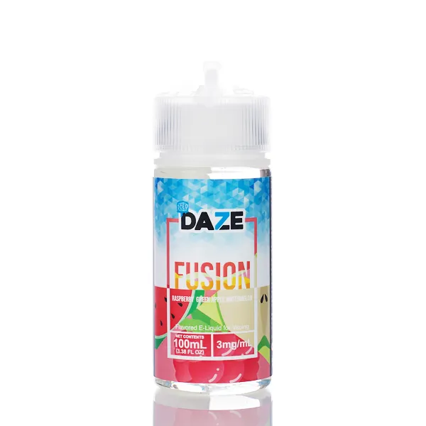 7 Daze Fusion TFN - Raspberry Green Apple Watermelon ICED - 100ml - Image 2