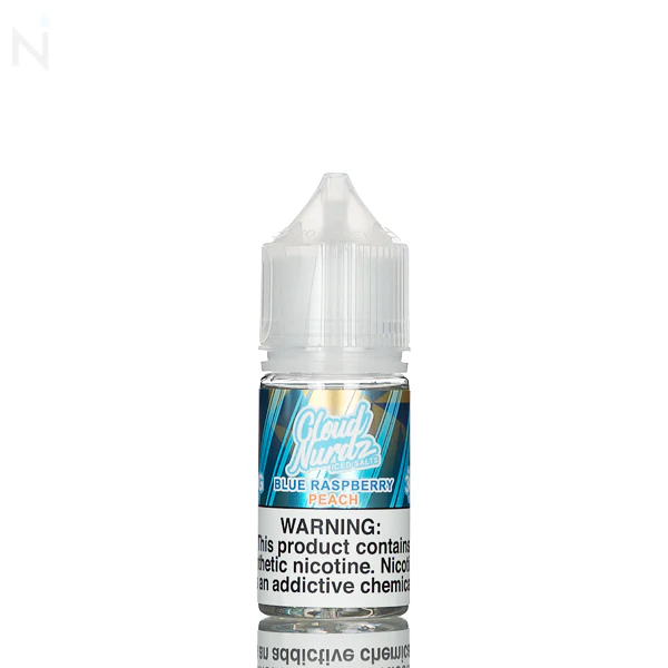Cloud Nurdz Salts E-Liquid - Peach Blue Razz Iced - 30mL - Image 2