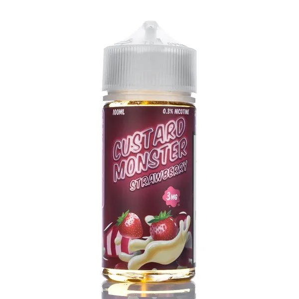 Custard Monster - Strawberry Custard - 100ml - Image 2