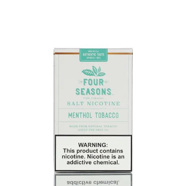 Four Seasons Salt Nicotine - Menthol Tobacco - 30ml - Image 3