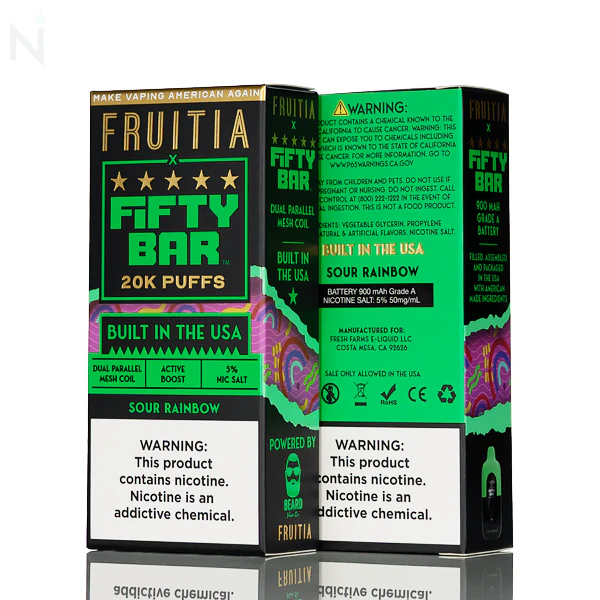 FRUITIA X Fifty Bar 20K 20000 Puffs Disposable - 16mL - Image 12