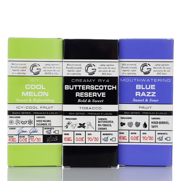 BSX Vapor - No Nicotine Vape Juice - 60ml