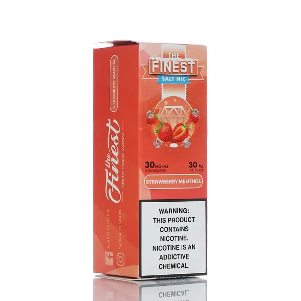 The Finest E-Liquid - Salt Nic Series - Strawberry Menthol - 30ml (DISCONTINUED) - Image 3